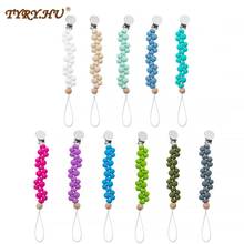 TYRY.HU Baby Pacifier Chain BPA Free Food Grade Silicone Abacus Beads Mini Beads Silicone Beads Tiny Rod Dummy Clips Baby Toys 2024 - buy cheap