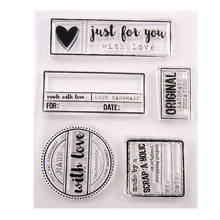 YINISE-troqueles transparentes de silicona para álbum de recortes, sellos de goma para manualidades, tarjetas de álbum de papel de amor 2024 - compra barato