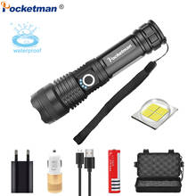 Super Bright XHP50 LED Flashlight Zoomable Torch XM-L T6 LED Flashlight Zoom Waterproof Powerful with Rechargeable Battery 18650 2024 - buy cheap