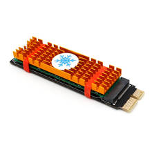 Adaptador PCI-E PCI Express 3,0 X1 a NVME M.2 M KEY NGFF SSD PCIE M2 elevador para 2230 2242 2260 2280, disipador de calor SSD PCIE a M2 2024 - compra barato