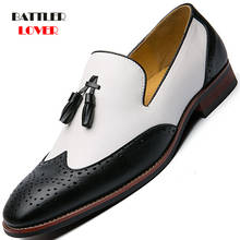 2021 Men Fashion Business Dress Shoes Leather Pointed Buckle Formal Shoes for Male Party Wedding Vintage Footwear Plus Size 48 2024 - compra barato