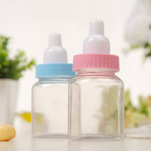 12pcs Mini Feeding Bottles Baby Shower Favor Bonbonniere Boxes Christening Baptism Party Candy Dragee Cookie Gift Boxes Supplies 2024 - buy cheap