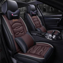 Leather PU car seat covers For hyundai tucson 2019 2008 i30 solaris santa fe veloster accent sonata nf ix35 creta ix25 kona i10 2024 - buy cheap