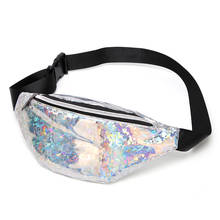 Women waist bag Cute Laser PU Fashion chest Pouch Casual Fanny Pack Ladies Belt Bag multicolor crossbody bag waist pack 2024 - buy cheap