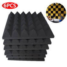 6 Pcs 30*30*5cm Studio Acoustic Foam Soundproof Pyramid Sound Absorption  Panel Tile Protective Sponge 2024 - buy cheap