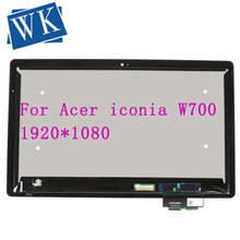 Бесплатная доставка для Acer Iconia Tab W700 Новый сенсорный экран панель дигитайзер стекло + ЖК-дисплей монитор в сборе 2024 - купить недорого