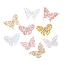 3D Wall Stickers Hollow Butterfly For Kids Rooms Home Wall Decor Fridge Stickers Decoration Butterfly Wall Stickers 2024 - buy cheap