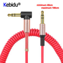 3.5mm Jack Audio Cable Male To Male Audio Aux Cable Spring Headphone Code For Car Xiaomi Redmi Samsung Galaxy 2024 - buy cheap