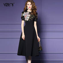 Yzeqi-vestido bordado para mujer, ropa elegante de alta calidad para fiesta, Vintage, otoño y primavera 2024 - compra barato