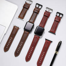 Apple Watch Bands Leather Strap Watch For Series 1/2/3/4 /6/7/SE Watch Band Strap 38mm 40mm 41mm 42mm 44mm 45mm Apple Watch Band 2024 - buy cheap