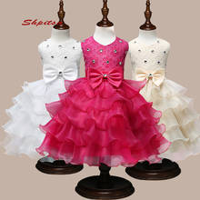 Vestido floral de tule para meninas, vestidos para festa de casamento, primeira comunhão, desfile, meninas 2024 - compre barato