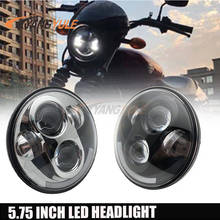 Faro delantero Universal Vintage para motocicleta, luz LED superbrillante de 5,75 pulgadas, personalizado, clásico, bobber 2024 - compra barato
