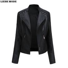 Punk Streetwear Faux Leather Jacket Women Harajuku Zipper Motorcycle Biker Slim Fit Jackets Coats Ladies Stand Collar Outerwear 2024 - buy cheap