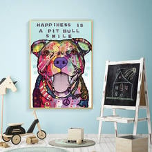 Pintura al óleo de perro salchicha y Animal, lienzo de arte callejero moderno, cuadro de pared para habitación de niños, decoración del hogar 2024 - compra barato