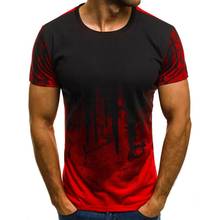 Fashion summer ink flower 3D printing men's T-shirt casual O-neck men's t-shirt loose and sympathetic natural style sportswear 2024 - buy cheap