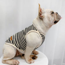 Французская одежда для бульдога летняя жилетка для Собак Мопс одежда кошка щенок Померанский Шнауцер Пудель Бишон вельш корги Шиба ину костюм 2024 - купить недорого