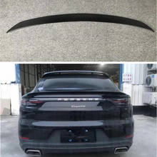 Real Carbon Fiber Rear Wing Trunk LIP Roof Spoiler For Porsche Cayenne Coupe 2019 2020 2021 2022 High Quality Car Accessories 2024 - buy cheap