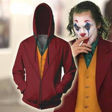 Fantasia e cosplay de filme joker, jaqueta com capuz, 2019, jocartoon, phoenix, arte, flgola 2024 - compre barato