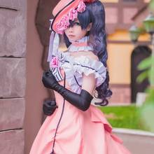 New Black Butler Kuroshitsuji Ciel Cosplay Costume Ciel Girl Pink Dress Outfit Carnival Halloween Costumes for Women 2024 - buy cheap