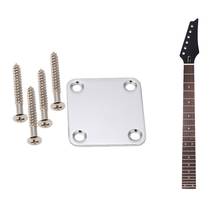 1 Set Electric Guitar Neck Plate with Screws & 1x 24 Frets New Replacement Maple Neck Rosewood Fretboard Fingerboard 2024 - buy cheap