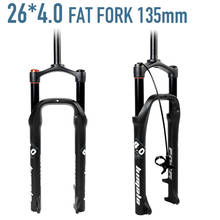 MTB Fat Bike Air Fork  26*4.0 Inch 135mm Disc Brake Shock Absorber Mountain Bicycle Suspension for Wide Tires Aluminum Magnesium 2024 - buy cheap