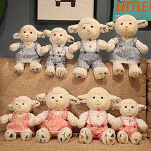 Lindos casais de ovelha com roupas de pelúcia, 30/40cm, animais de pelúcia, baralho, amantes da boneca, kawaii, meninas, crianças, presente de natal, decoração de casa 2024 - compre barato