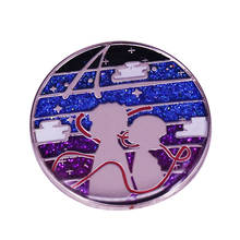 Your Name - Kimi No Na Wa Brooch Japanese Makoto  Time Travel Animated Film Badge Thread of Fate Enamel Pin 2024 - buy cheap