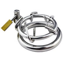 Male Scrotum Bondage Extrusion Stainless Steel Cock Ring Ball Stretcher Chastity Lock Device Penis Rings Sex Toys For Men 2024 - buy cheap