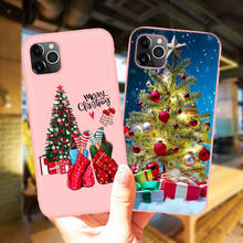Счастливого Рождества Новый год мультфильм олень розовый Силиконовый чехол для iPhone 11 12 Mini Pro MAX 6 6S 7 8 Plus XS MAX X XR 5S SE 2024 - купить недорого