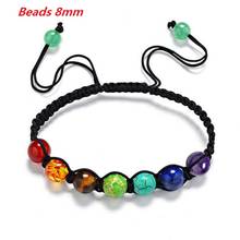 7 Chakra Bracelet Men Healing Balance Beads 8mm Reiki Prayer Natural Stone Yoga Bracelet For Women 2024 - buy cheap