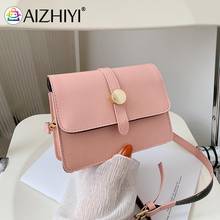 Vintage Women Pure Color PU Leather Shoulder Crossbody Messenger Bags Casual Ladies Small Purse Handbags 2024 - buy cheap