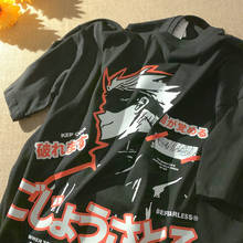 Harajuku Men's tshirt Jujutsu Kaisen Printed Unisex Short Sleeve T shirt Cool Cartoon Anime Casual T-shirt Male Streetwear Tops 2024 - купить недорого