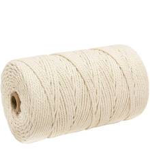 Cotton Cord Natural Beige Soft Cotton Cord Rope Craft Macrame Artisan String DIY Handmade Tying Thread Cord Rope 3mm*200m @5 2024 - buy cheap