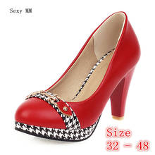 Women High Heel Shoes Platform Pumps Woman High Heels Party Shoes Kitten Heels Small Plus Size 32 33- 40 41 42 43 44 45 46 47 48 2024 - buy cheap