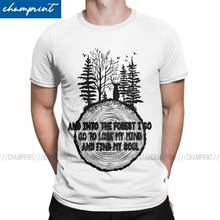 Мужские футболки с надписью «I Go To Lost My Mind Find My Soul», топы в стиле хиппи, природа, кемпинг, сумасшедшие футболки 5XL, футболка 2024 - купить недорого