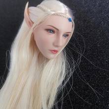 1/6 LXF1904  Elf Emma Head Carved Head Sculpt Long Ears Model For 12" Action Figure Body In Stock 2024 - buy cheap