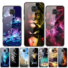 For Xiaomi Redmi Note 9S Case Tempered Glass Print Back Cover Hard Case For Coque Redmi Note 9S Phone Case Fundas Note9S Pro Max 2024 - buy cheap