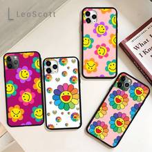 Funny Smiley Flowers Phone Case for iPhone 11 12 pro XS MAX 8 7 6 6S Plus X 5S SE 2020 XR Soft silicone 2024 - buy cheap
