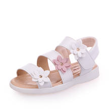 Beautiful Flower Llittle Girl Sandals Kids Summer Shoes For Children Baby Girl Soft Bottom Princess Beach Shoes 1 2 3 4 5 6 Year 2024 - buy cheap