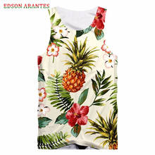Big Size S-6XL Pineapple Tank Top Man Fashion 3D Tropical Fruit Flower Sleevless Shirt Men Clothing Street Workout Vest Custom 2024 - buy cheap