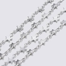 10m 304 Stainless Steel Chains Soldered Star Link Chains For Bracelet Necklace DIY jewelry making Decor Accessories 2024 - buy cheap