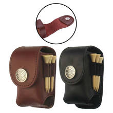 Portable Golf Ball Holder Waist Pouch Bag Leather Cool Golf Tee Bag Sports Accessory Small Golf Ball Bag 2024 - buy cheap