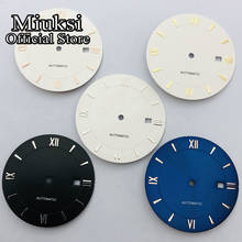 Miuksi-esfera de reloj estéril, accesorio compatible con Miyota 8205 8215 821A Mingzhu DG2813 3804, movimiento de gaviota ST1612, 33mm, blanco, negro, azul 2024 - compra barato