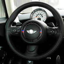 Автомобильное кольцо на руль из углеродного волокна для BMW Mini Cooper JCW R55 R56 R57 R58 R59 R60 R61, товары для украшения интерьера автомобиля 2024 - купить недорого