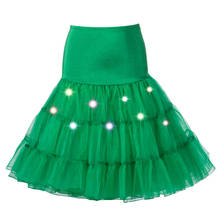 LED Tutu Skirt Swing Rockabilly Petticoat Underskirt Crinoline Fluffy Pettiskirt for Wedding Retro Vintage Tulle Skirt 2024 - buy cheap