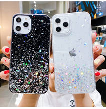Glitter Star Diamond Case for iphone 12 Pro max mini 11 Pro Max 7 8 6 6S Plus X XS XR Shiny Girl's Clear Cover 2024 - buy cheap