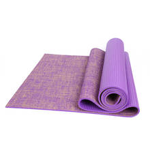 Flax+PVC 5MM Environmental Tasteless Non-slip Yoga Mats Bacteriostasis Anti Allergy Pilates Mat for Gym Sport Exercise 183*61cm 2024 - buy cheap