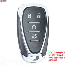 Keyecu For 2018 2019 CHEVROLET EQUINOX SMART KEY REMOTE FOB 315MHZ 5 button HYQ4AA 1551A-4AA P/N:13584498F 2024 - buy cheap