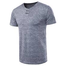 Мужская хлопковая футболка однотонного цвета Ice Cool Touch, Мужская модная футболка 2020, брендовая новая мужская одежда 2024 - купить недорого