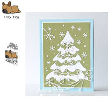 Christmas tree series Metal Cutting Dies Scrapbooking Stencil Decorative Craft Embossing Die Cuts Card Making New Dies For 2019 2024 - buy cheap